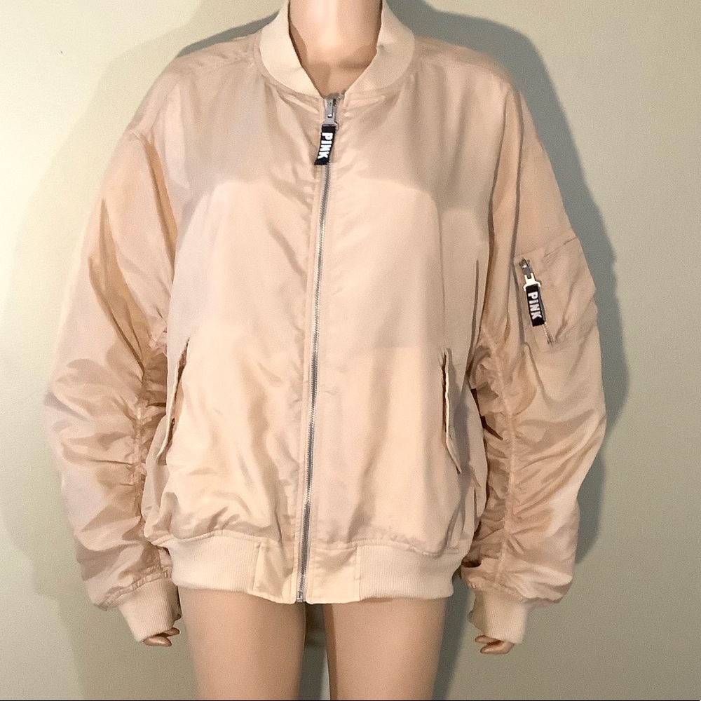 🎉Pink Victoria Secret Bomber Jacket - Picture 3 of 7